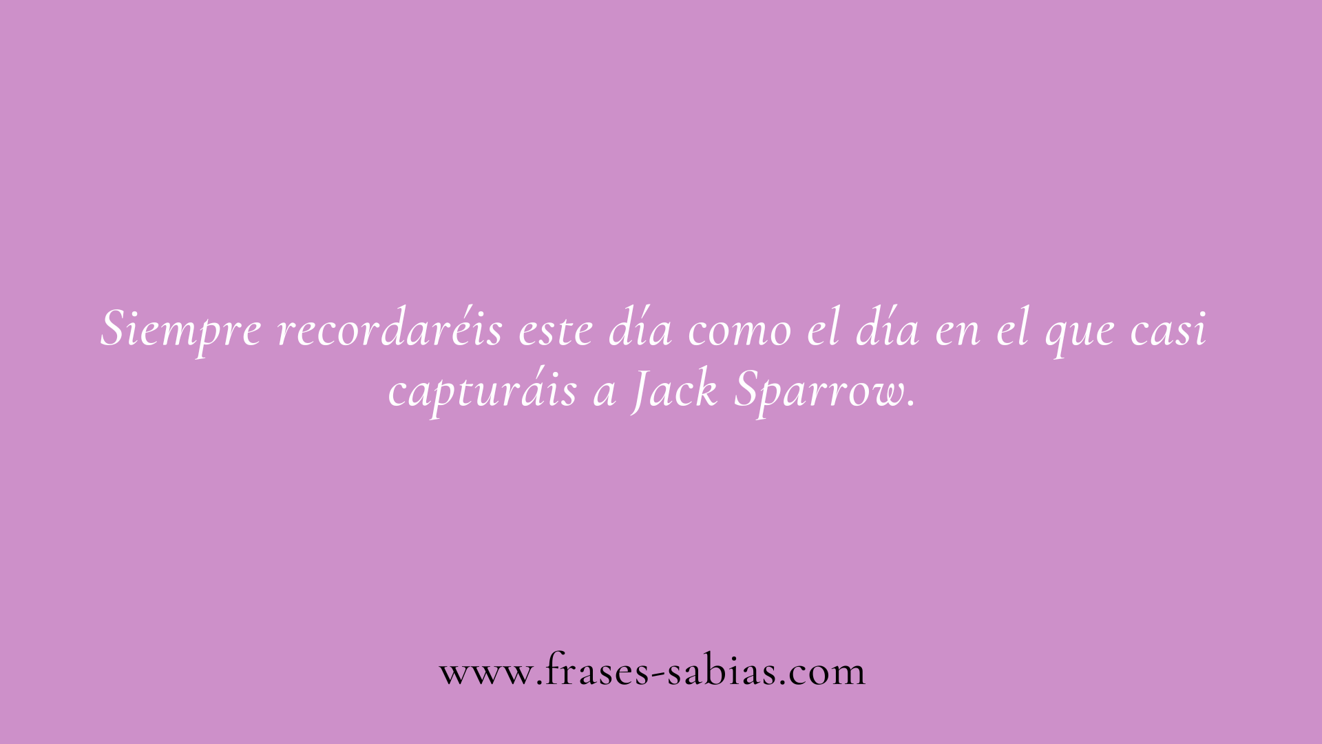 Frases de Jack Sparrow