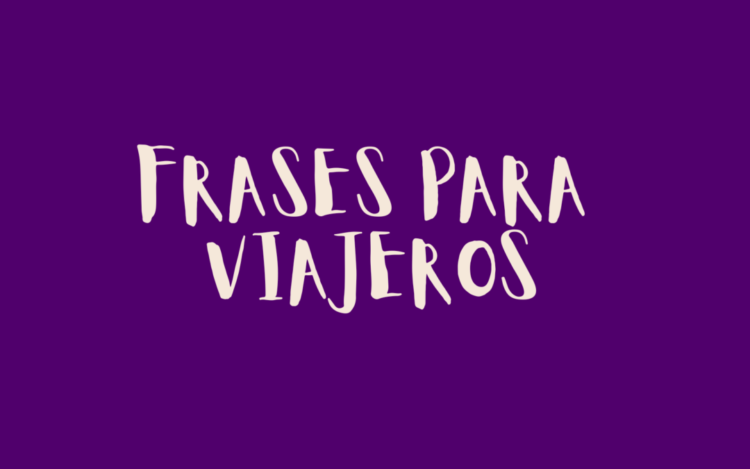 Frases para viajeros
